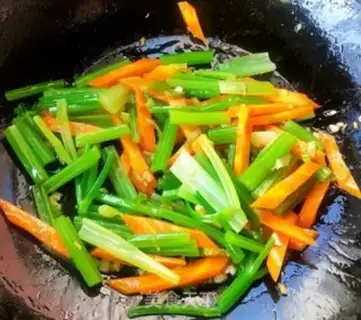Make Celery fried liver step 8