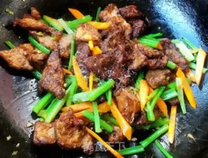 Make Celery fried liver step 9