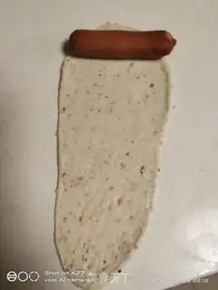 Make Peanut ham bread step 7