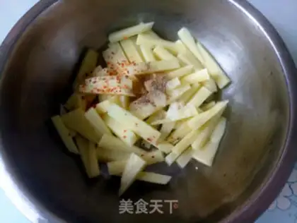 Make Pepper salt fries step 1