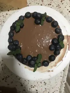 Make Chocolate blueberry cake step 28