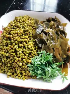 Make Sea-belt green bean sand step 0