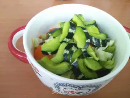 Make Vegetable honey salad step 9