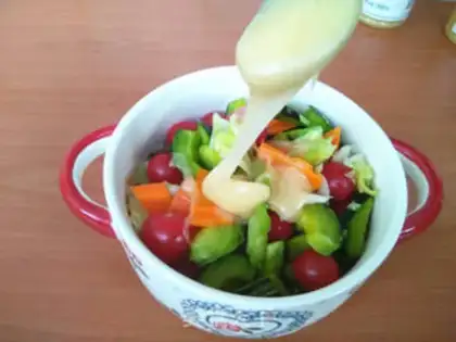 Make Vegetable honey salad step 11