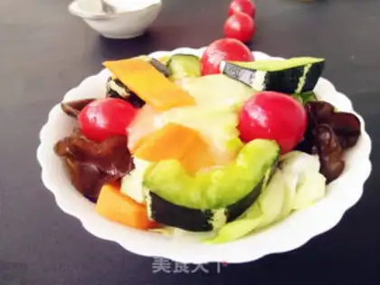Make Vegetable honey salad step 12