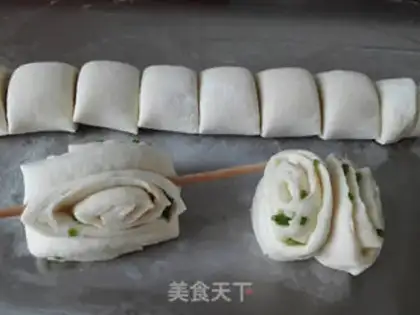 Make Fried onion rolls step 2