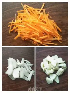 Make Onion carrots for emptiness step 2