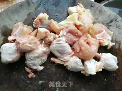 Make Pumpkin corn roast chicken leg step 0