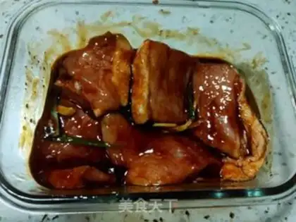 Make Honey sauce and roast meat step 7