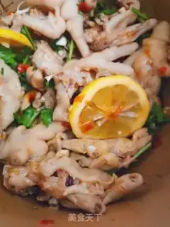 Make Lemon pepper pepper pasta, boneless chicken claws step 11