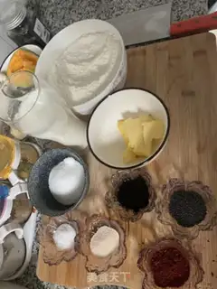 Make Little watermelon bread step 0