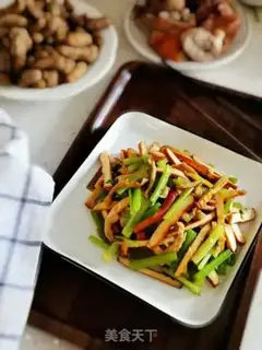 Make Celery fried dry step 10