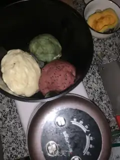Make Little watermelon bread step 9
