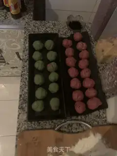 Make Little watermelon bread step 10