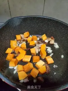 Make Chicken breast pumpkin rice step 4