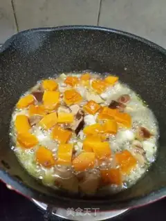 Make Chicken breast pumpkin rice step 5