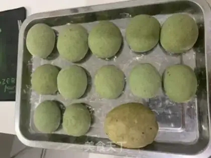 Make Little watermelon bread step 16