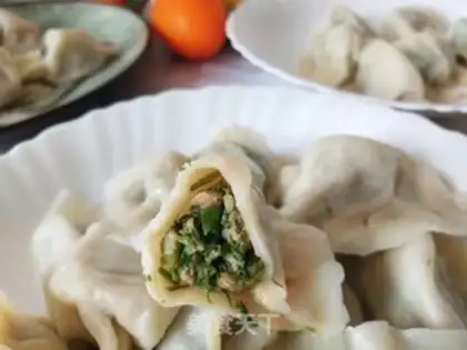 Make Porridge pork dumplings step 10