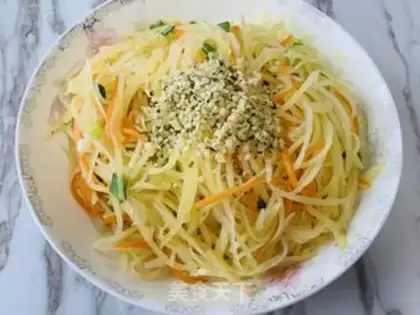 Make Pyramid and pepper potatoes step 4