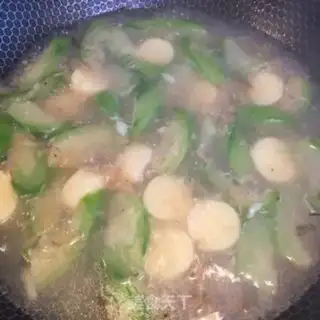 Make Soup with tofu shrimp and melon step 5