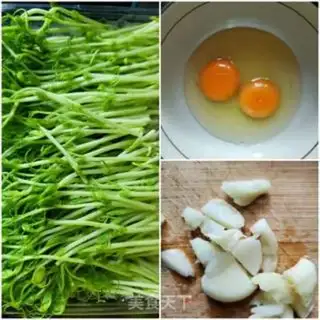 Make Peas seed egg soup step 0