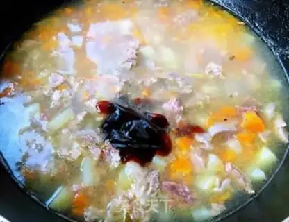 Make Cow-weed potato carrot noodles step 9