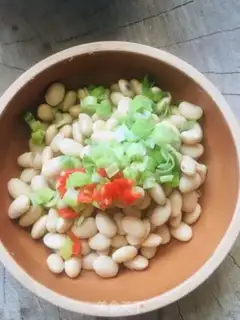 Make Onion with soybeans step 3