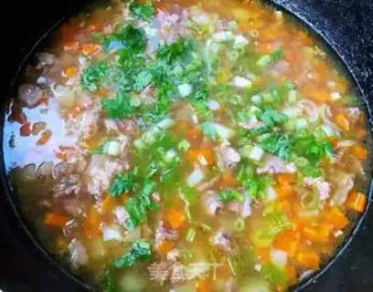 Make Cow-weed potato carrot noodles step 10