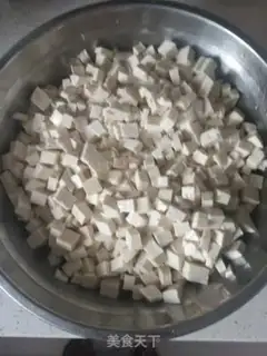 Make Big tofu bag with thin skin step 1