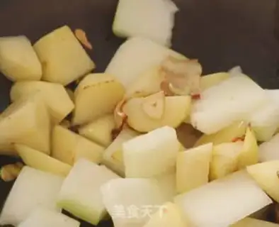 Make Potato-burning melons step 3