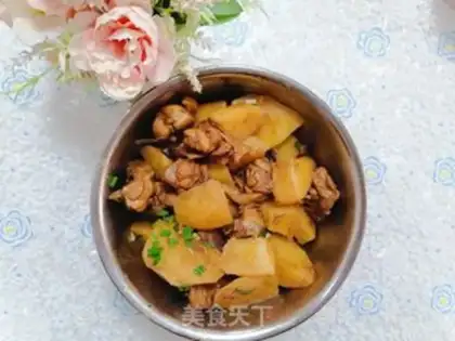 Make Potato chicken step 7