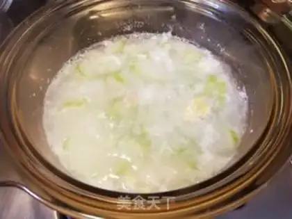Make Salted egg bouquet soup step 6