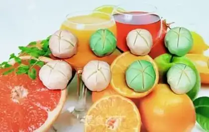 Make Double-coloured souffle step 29