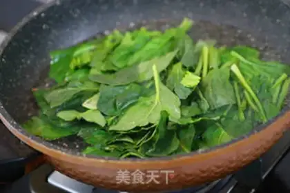Make A spinach fan step 10