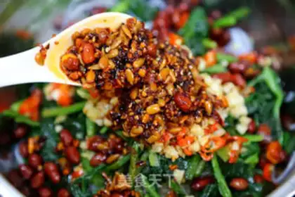 Make A spinach fan step 20