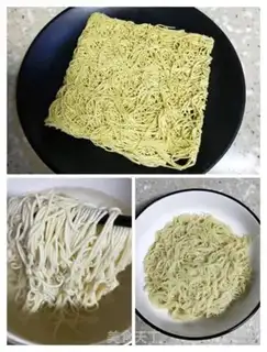 Make Egg melon noodles step 2