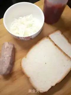 Make Toast sausage pizza step 0