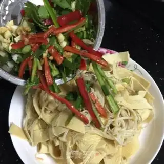 Make A fan of golden mushrooms and soybeans step 8