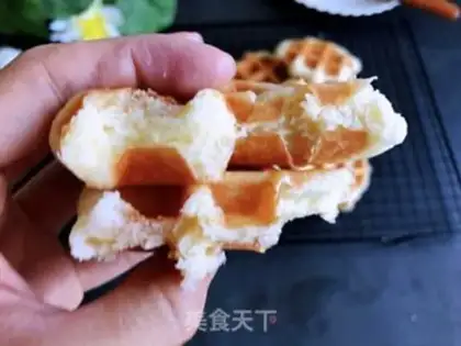 Make Super soft coconut waffles step 7