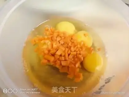 Make Carrot eggs step 2