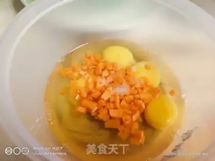 Make Carrot eggs step 3