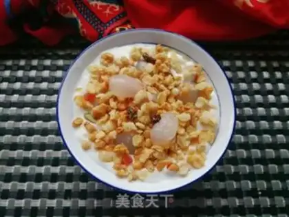 Make A sour yogurt bowl of fruit step 7