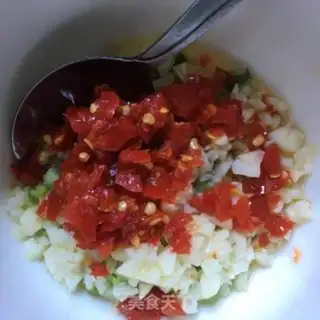 Make A fan of silk melons step 3