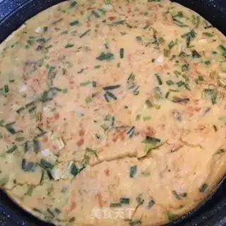 Make An onion egg shrimp cake step 7