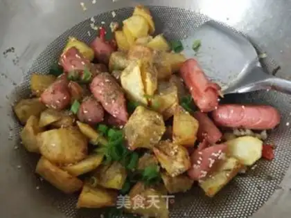 Make ♪ Dust sausage potatoes ♪ step 11