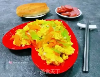 Make Carrot fried eggs step 9