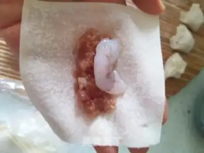 Make Shrimp meat step 2