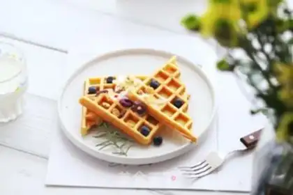 Make Milk waffles step 12