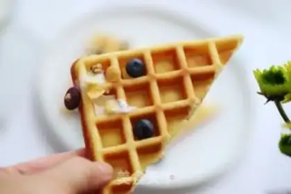 Make Milk waffles step 13