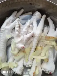 Make Chicken feet and eggs step 2